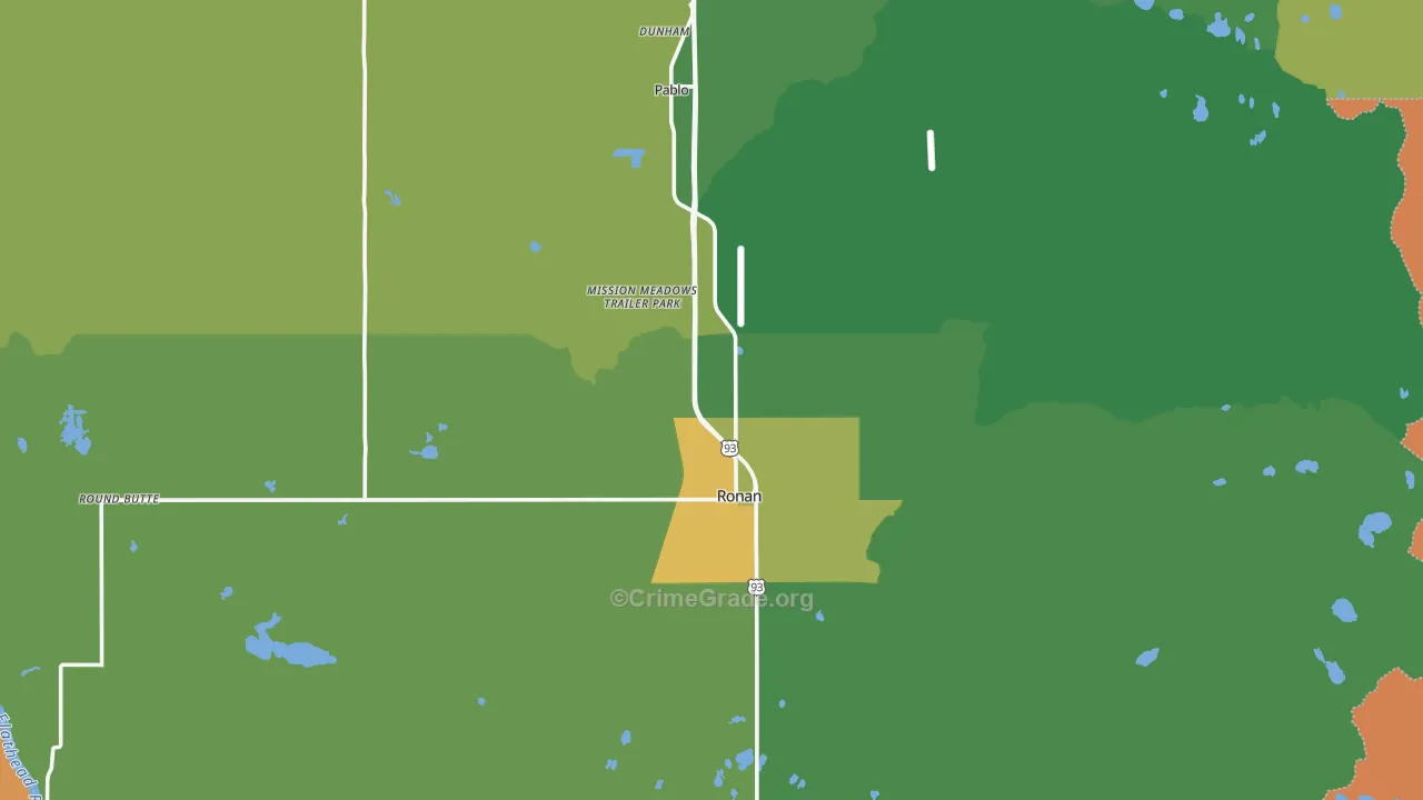 59864, MT Map of Drug-Related Crime Rates