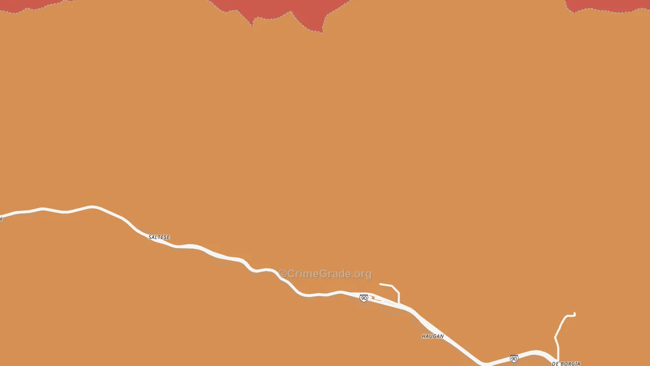 59867, MT Map of Drug-Related Crime Rates