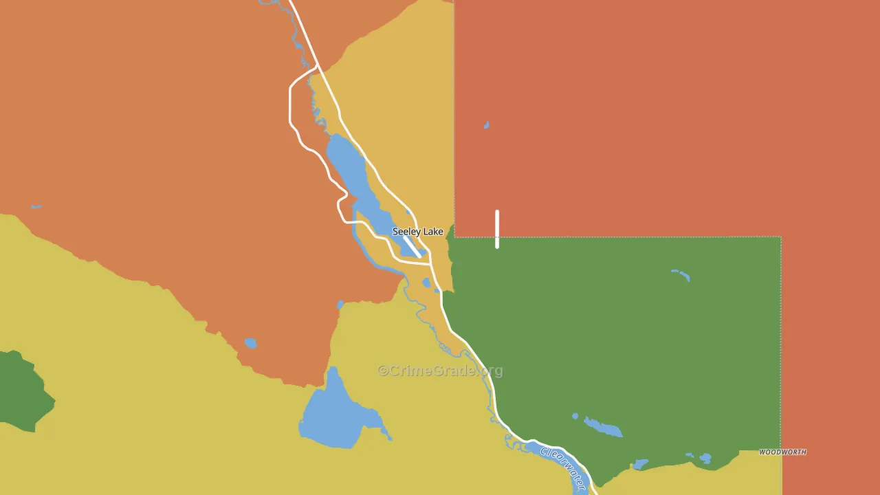 59868, MT Map of Drug-Related Crime Rates