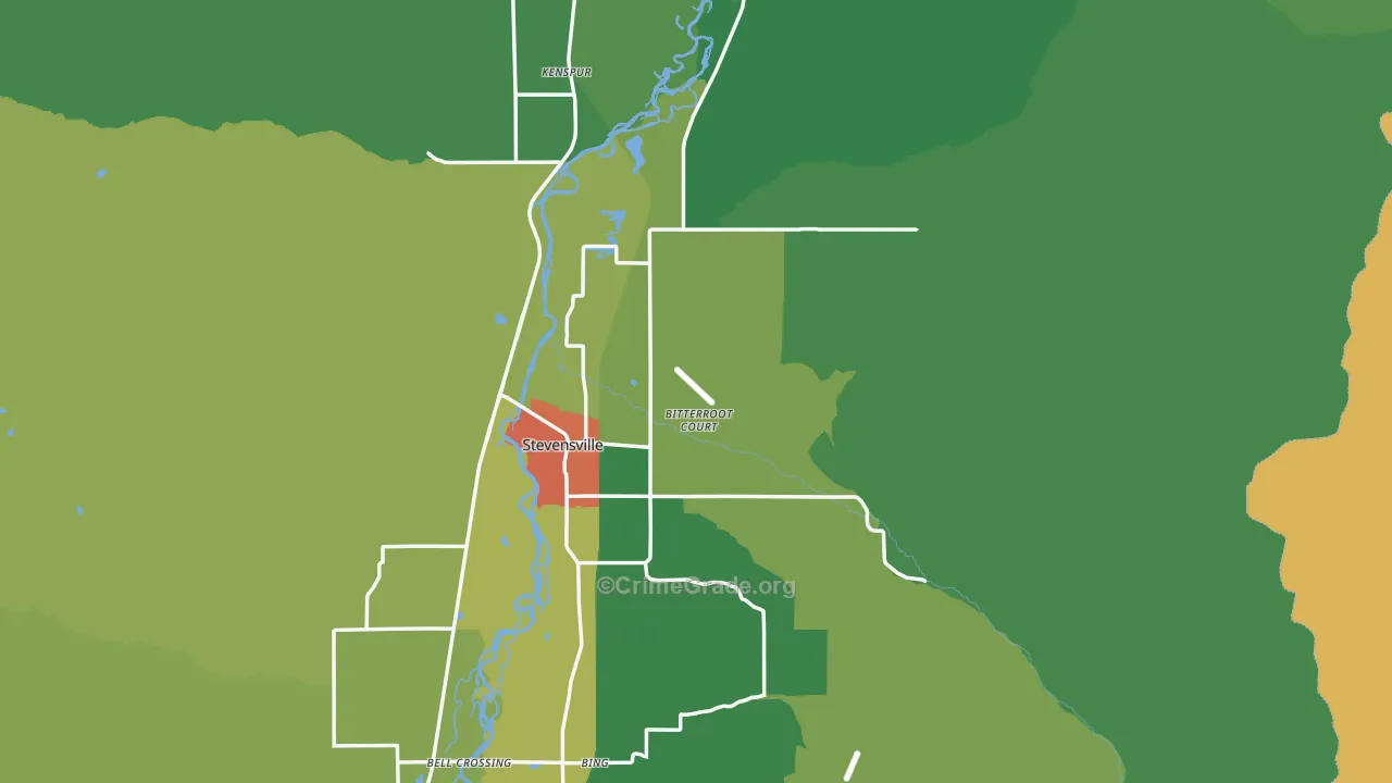 59870, MT Map of Drug-Related Crime Rates