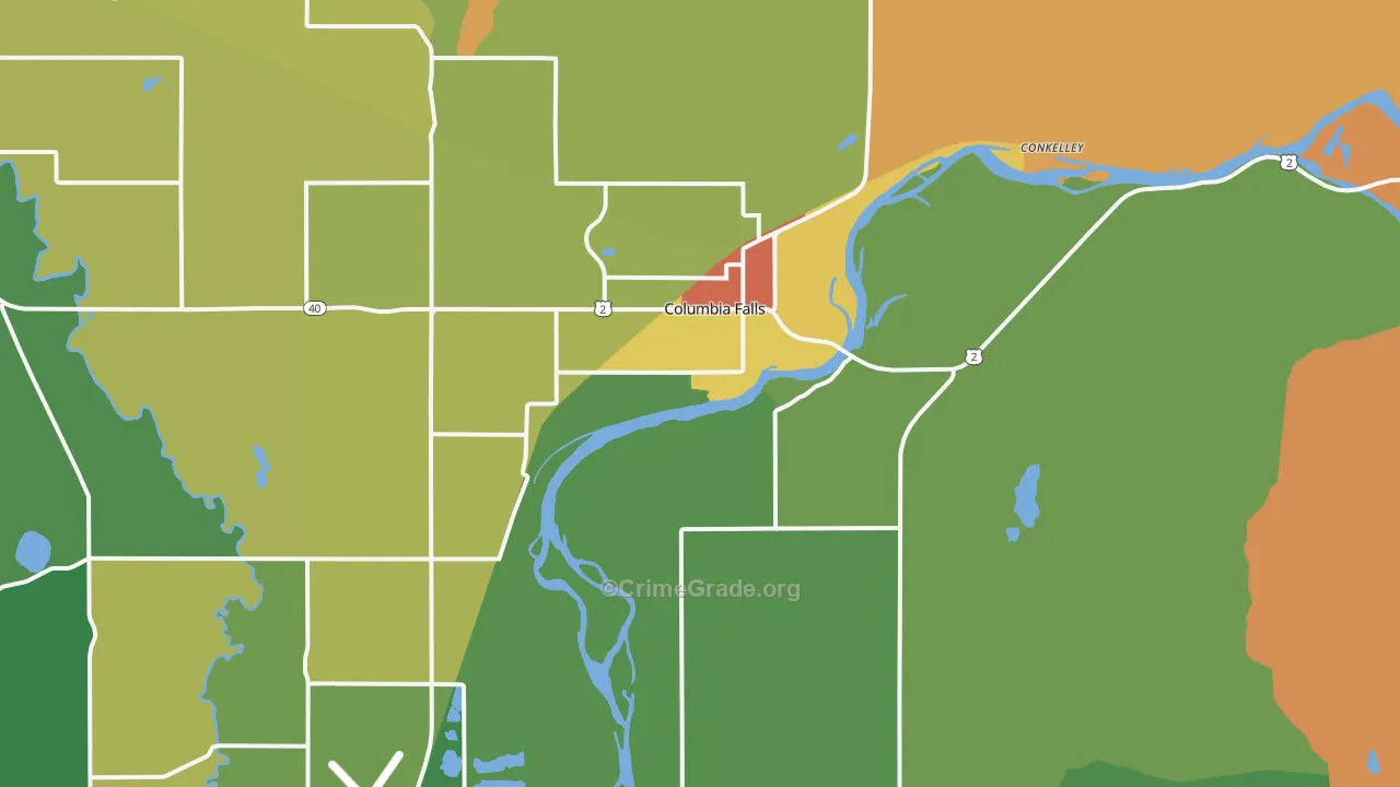 59912, MT Map of Drug-Related Crime Rates
