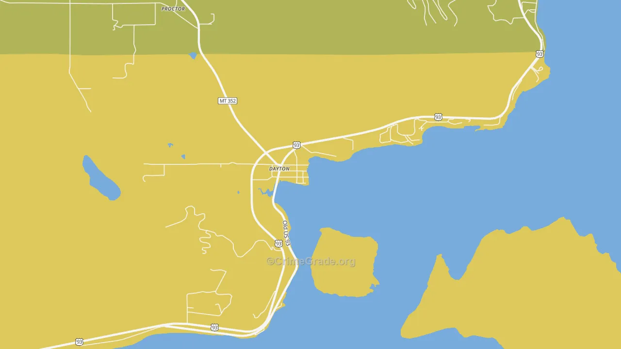 59914, MT Map of Drug-Related Crime Rates