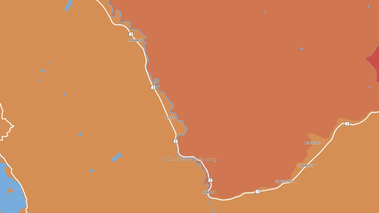 59916, MT Map of Drug-Related Crime Rates