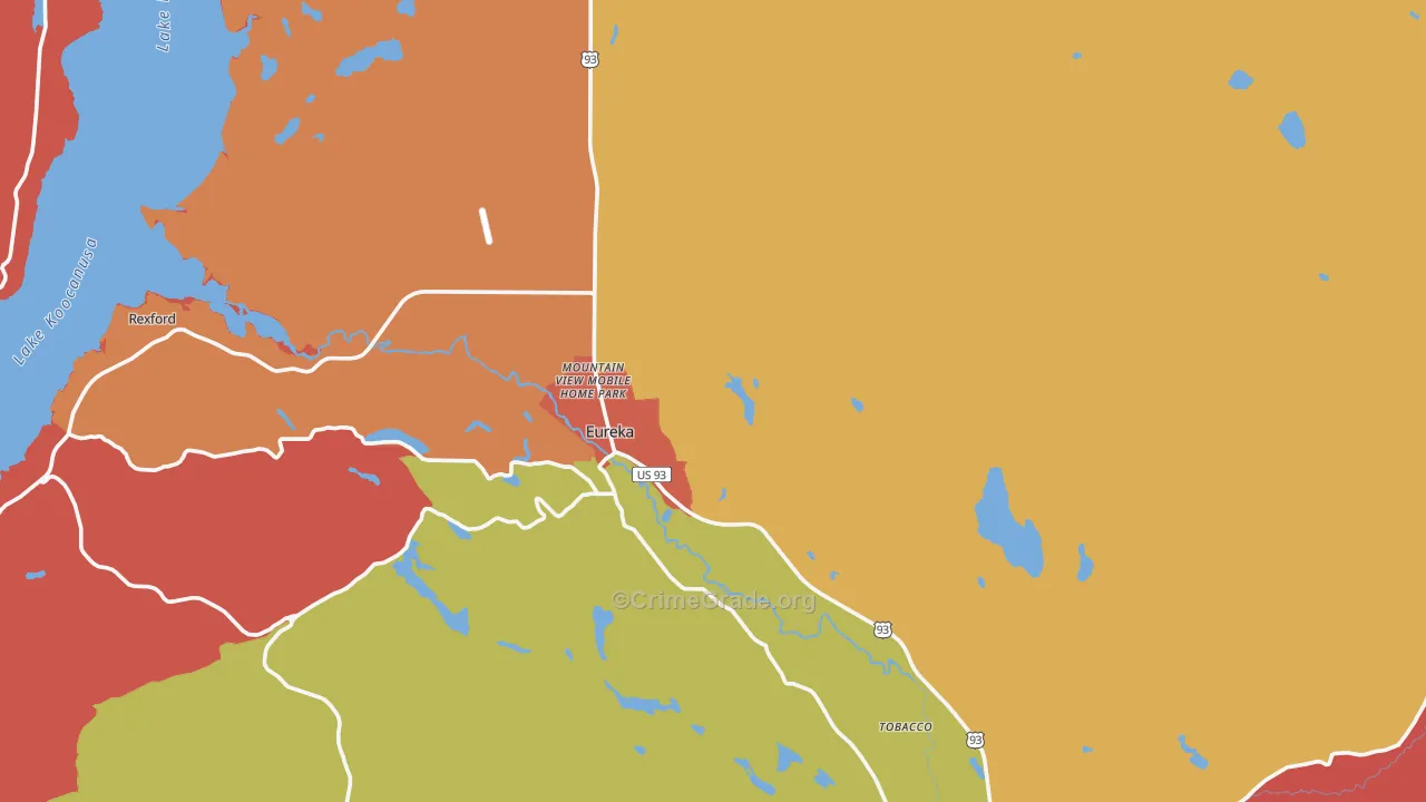 59917, MT Map of Drug-Related Crime Rates