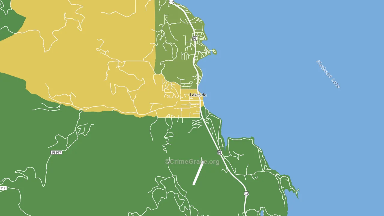 59922, MT Map of Drug-Related Crime Rates