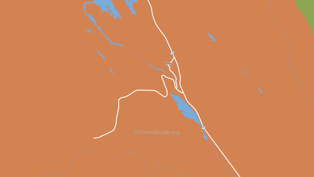 59927, MT Map of Drug-Related Crime Rates