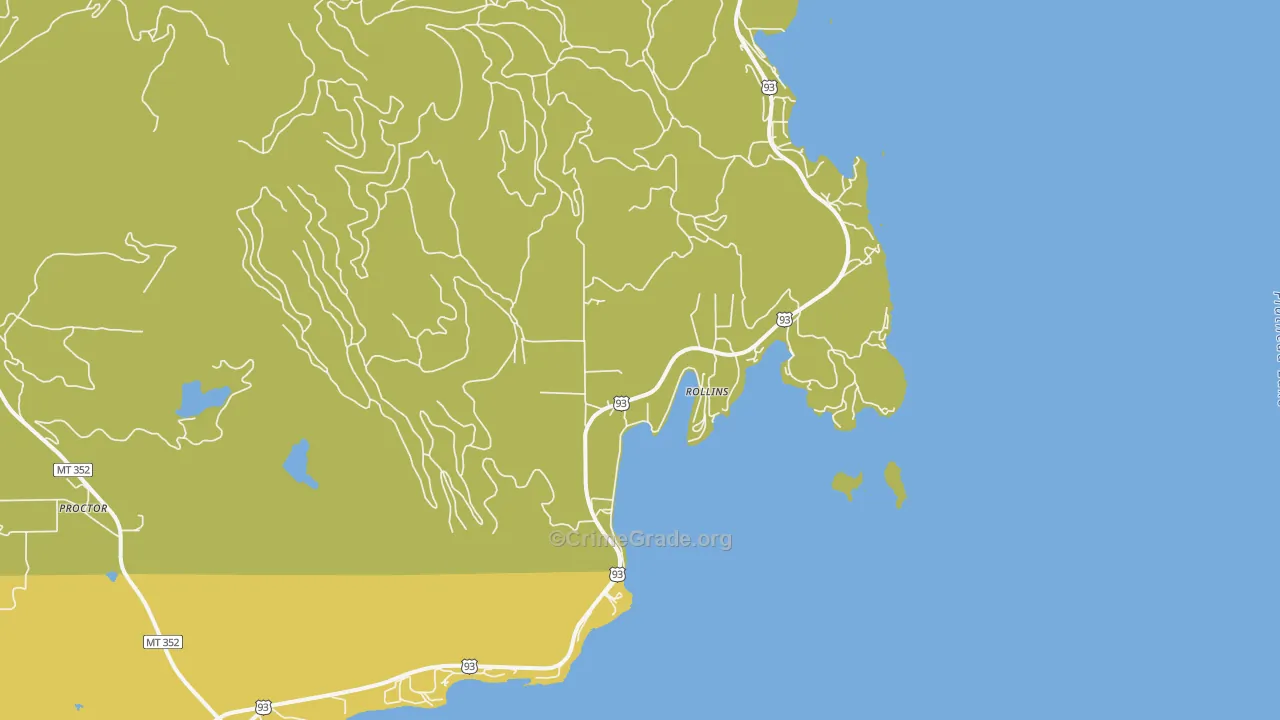 59931, MT Map of Drug-Related Crime Rates