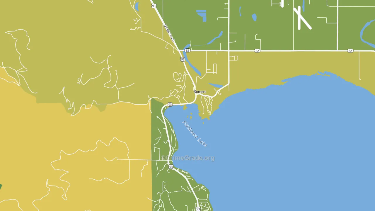 59932, MT Map of Drug-Related Crime Rates