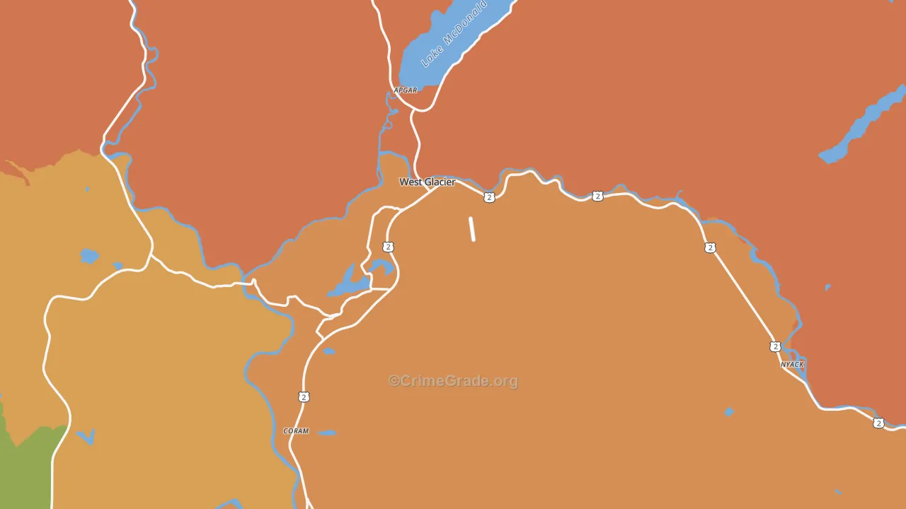 59936, MT Map of Drug-Related Crime Rates