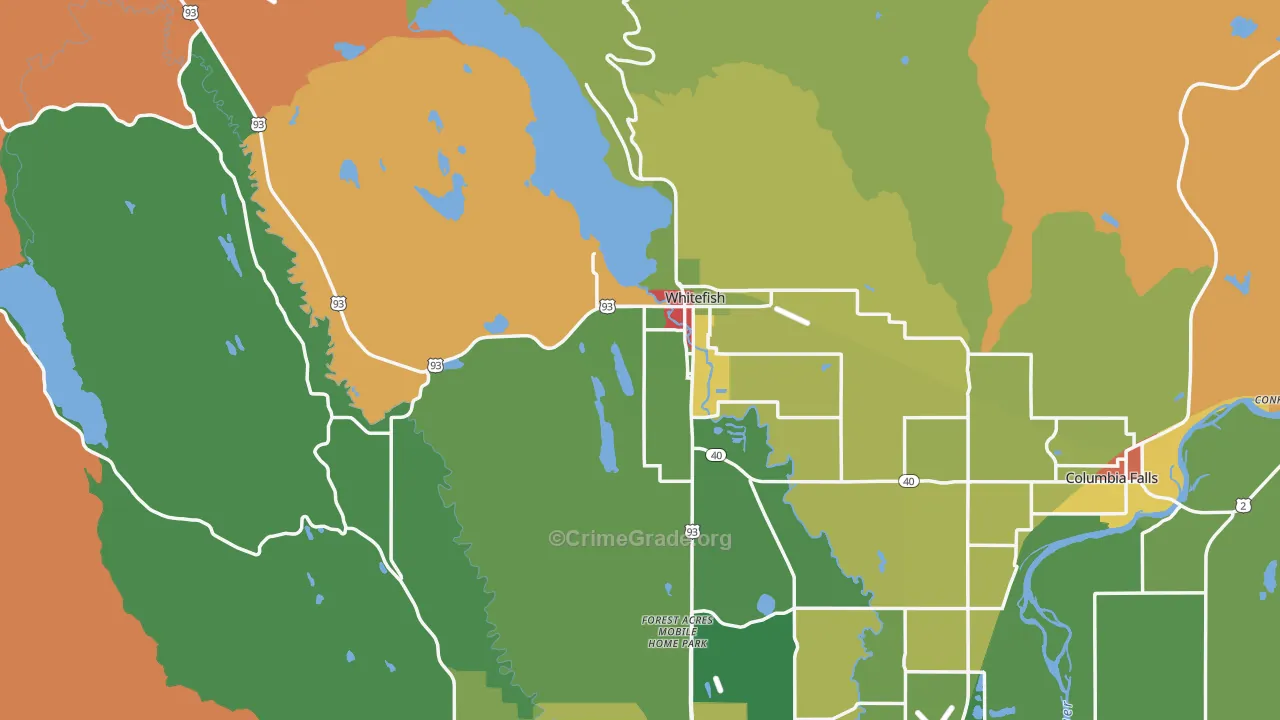 59937, MT Map of Drug-Related Crime Rates