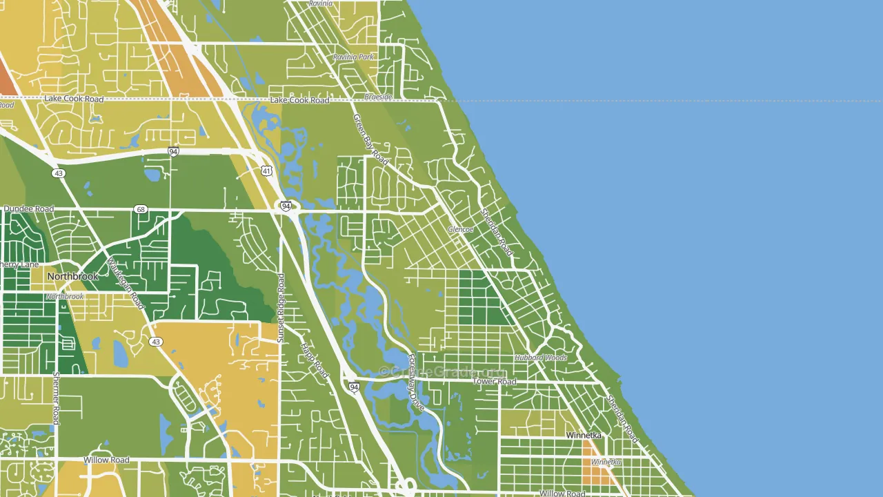 60022, IL Map of Drug-Related Crime Rates
