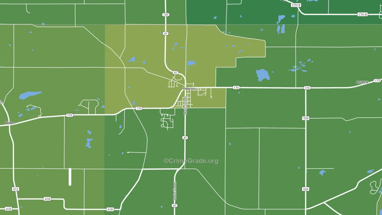 60034, IL Map of Drug-Related Crime Rates