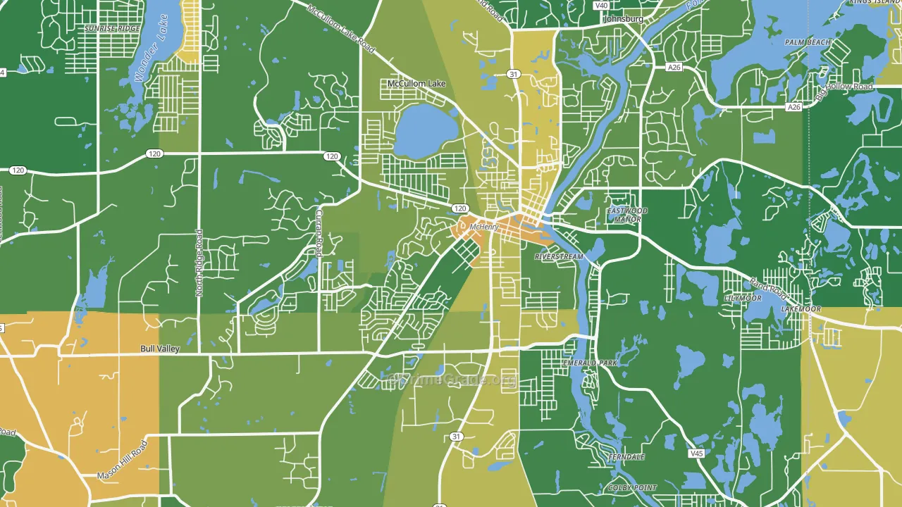 60050, IL Map of Drug-Related Crime Rates