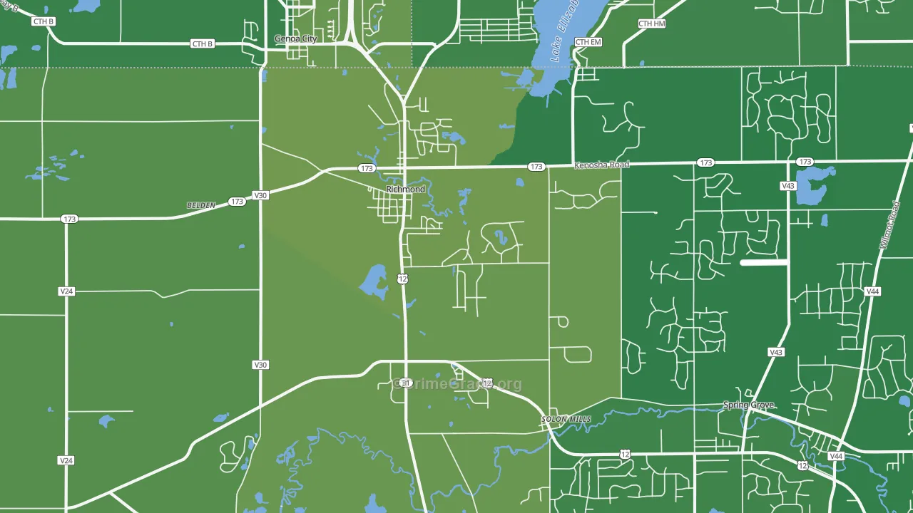 60071, IL Map of Drug-Related Crime Rates