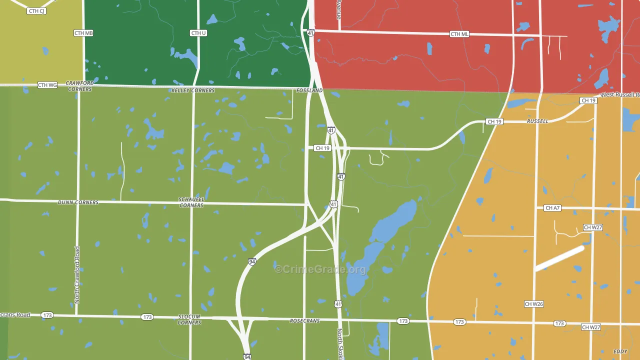 60075, IL Map of Drug-Related Crime Rates