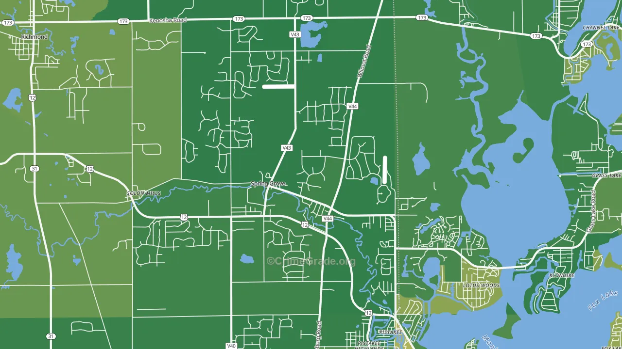 60081, IL Map of Drug-Related Crime Rates