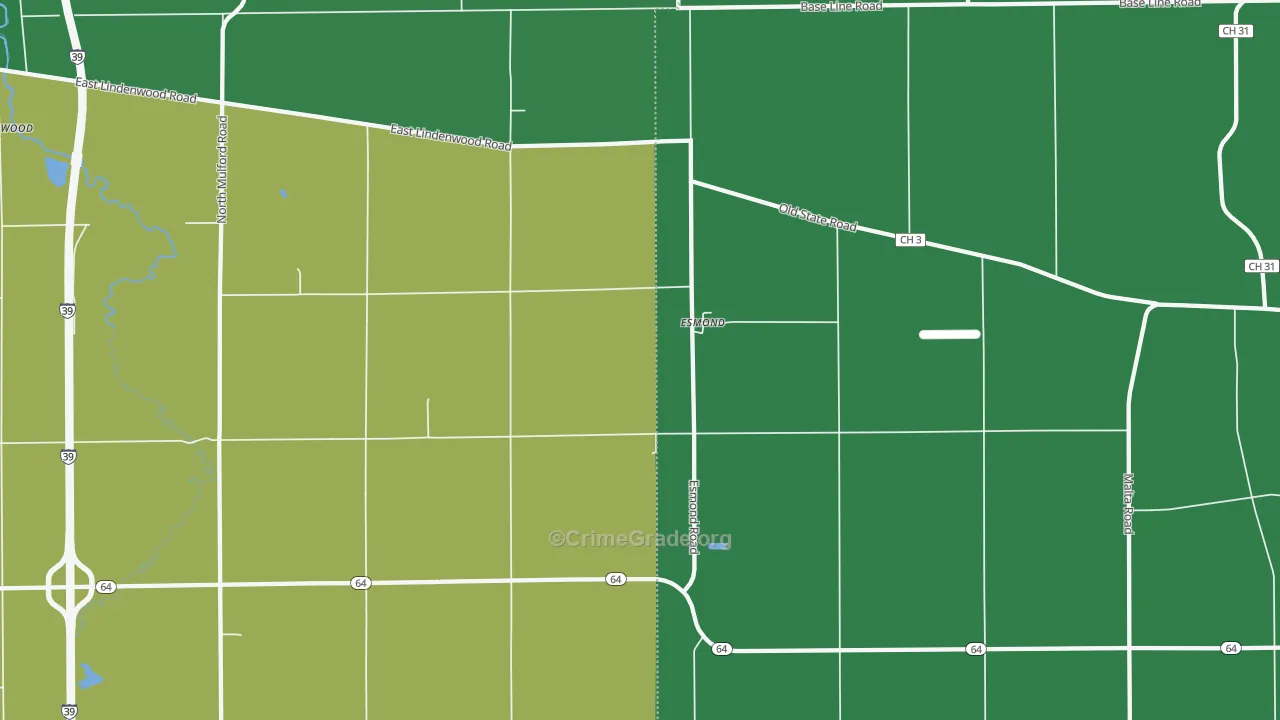 60129, IL Map of Drug-Related Crime Rates