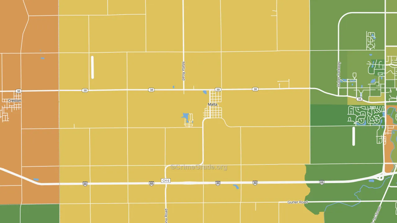 60150, IL Map of Drug-Related Crime Rates