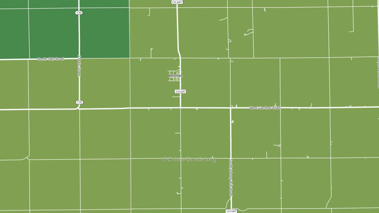 60437, IL Map of Drug-Related Crime Rates