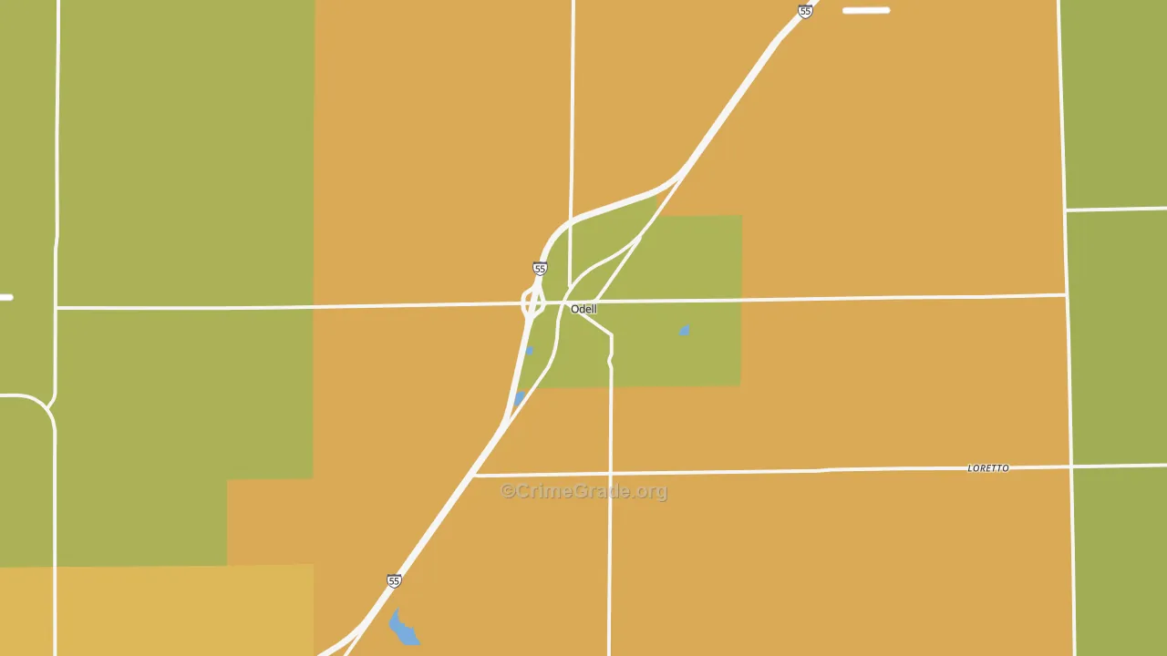 60460, IL Map of Drug-Related Crime Rates