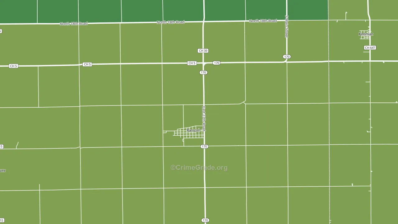 60470, IL Map of Drug-Related Crime Rates