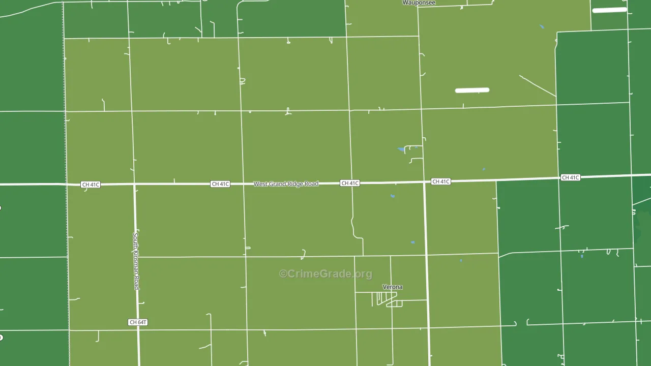 60479, IL Map of Drug-Related Crime Rates