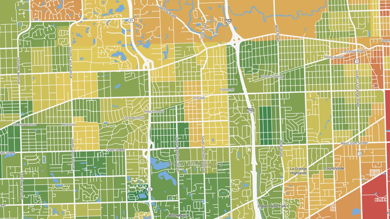 60521, IL Map of Drug-Related Crime Rates