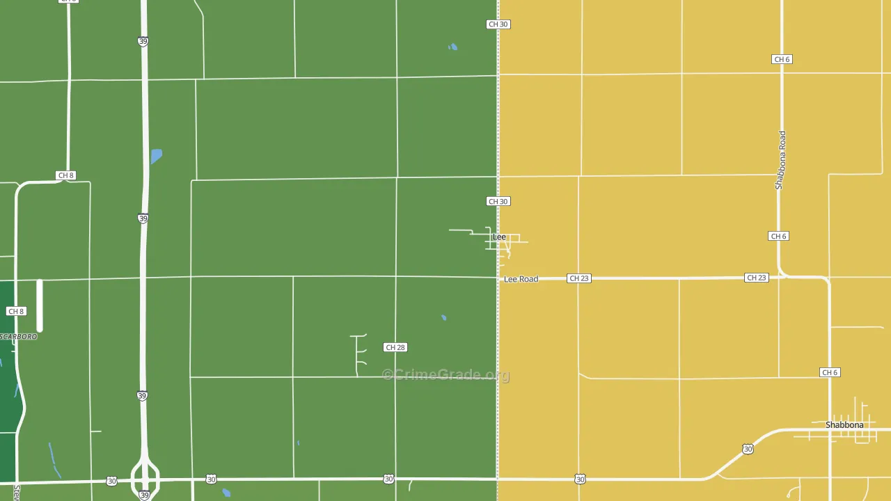 60530, IL Map of Drug-Related Crime Rates