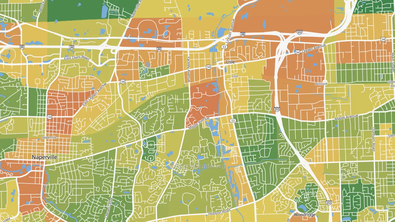 60532, IL Map of Drug-Related Crime Rates