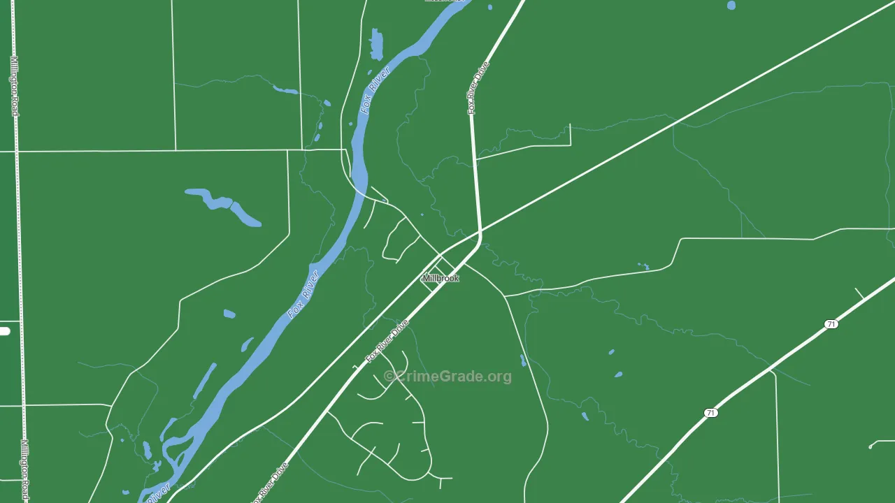 60536, IL Map of Drug-Related Crime Rates