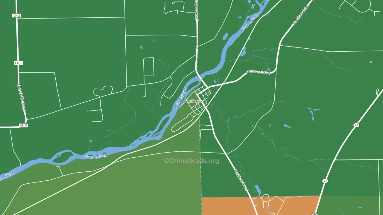 60537, IL Map of Drug-Related Crime Rates