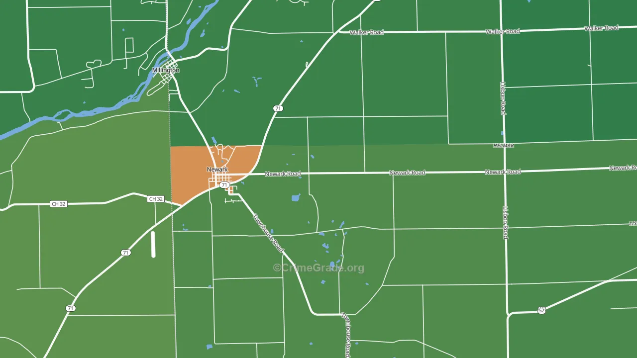 60541, IL Map of Drug-Related Crime Rates