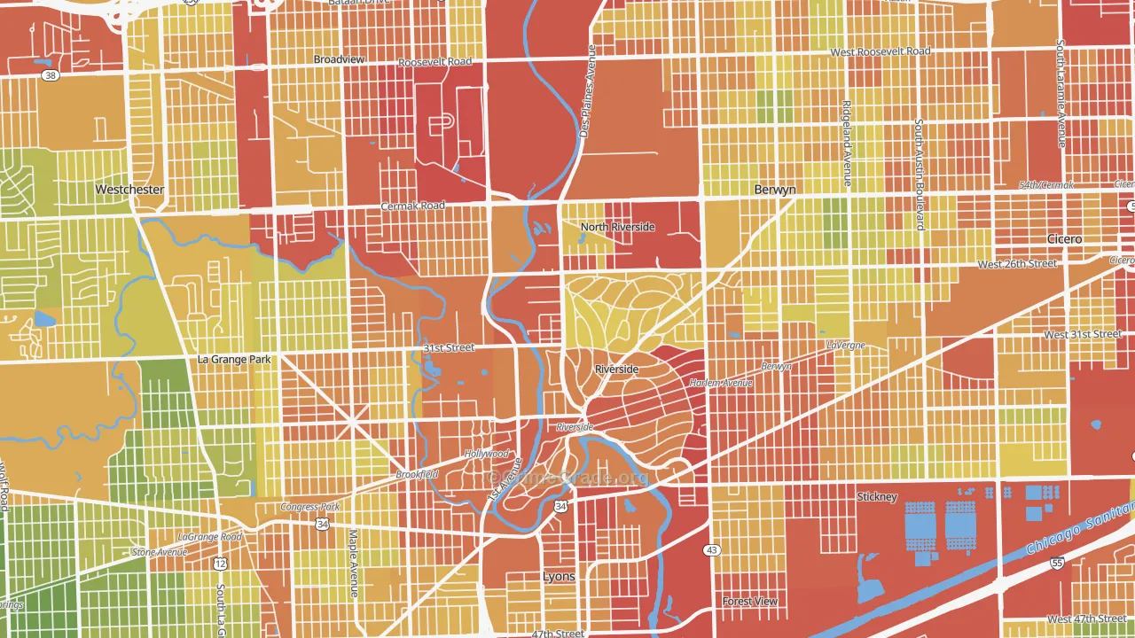 60546, IL Map of Drug-Related Crime Rates