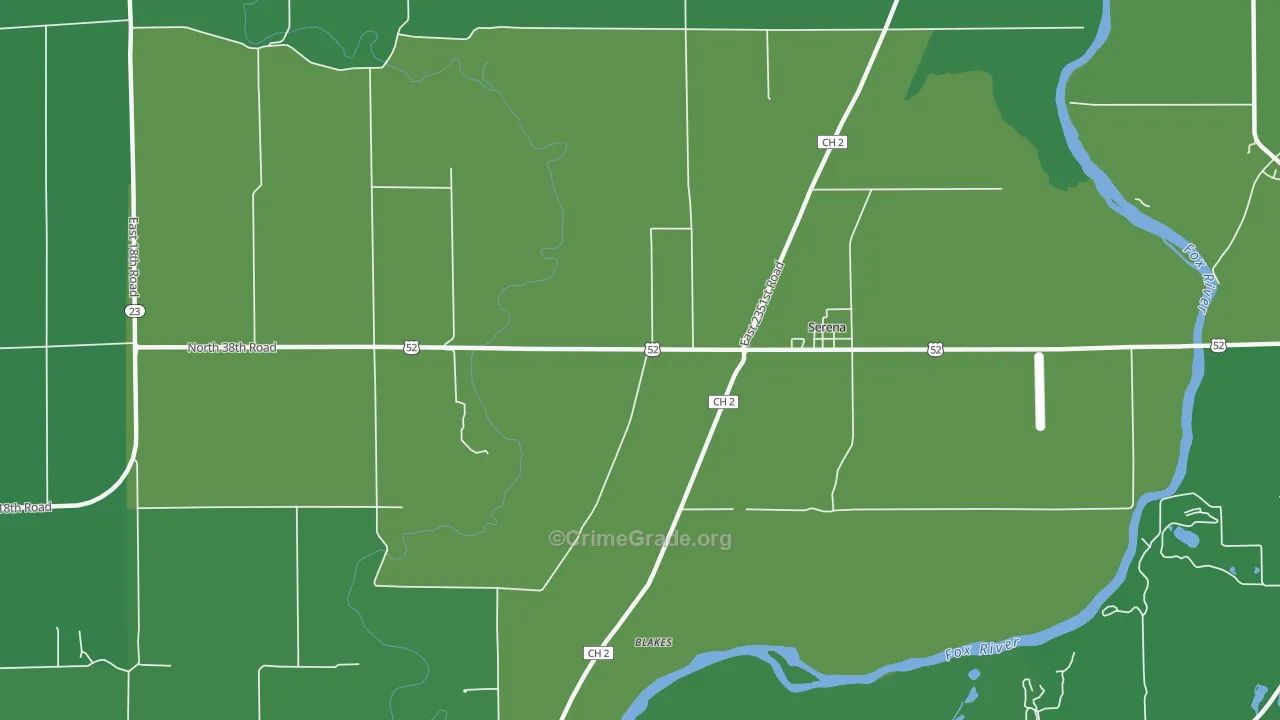 60549, IL Map of Drug-Related Crime Rates
