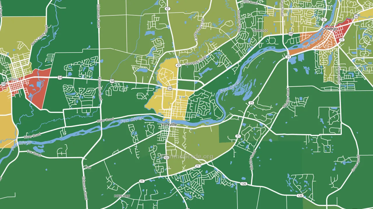 60560, IL Map of Drug-Related Crime Rates