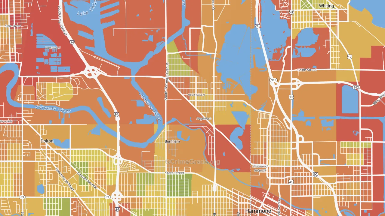 60633, IL Map of Drug-Related Crime Rates