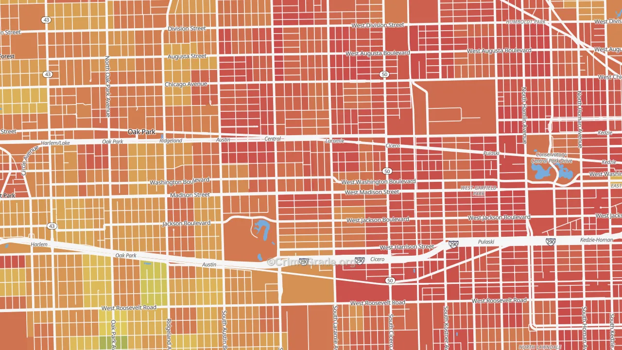 60644, IL Map of Drug-Related Crime Rates
