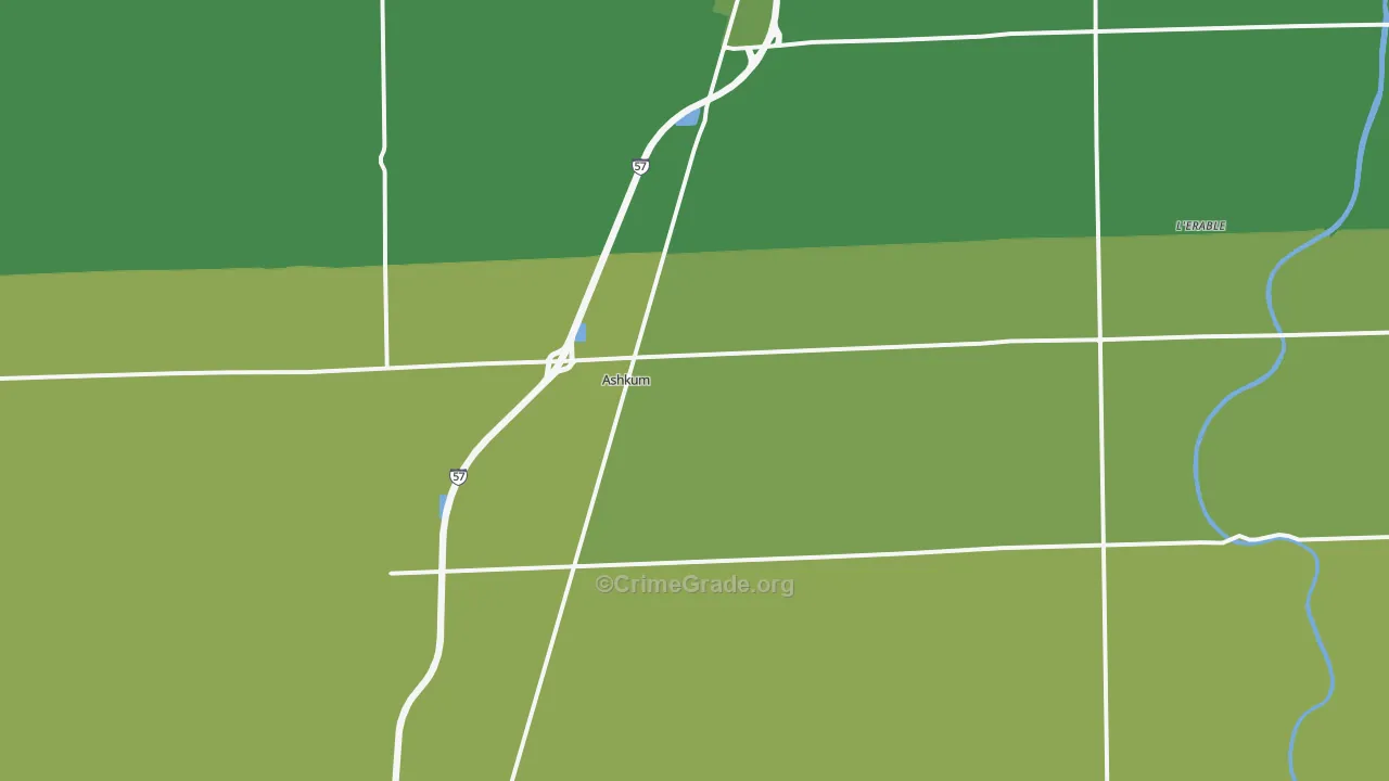 60911, IL Map of Drug-Related Crime Rates
