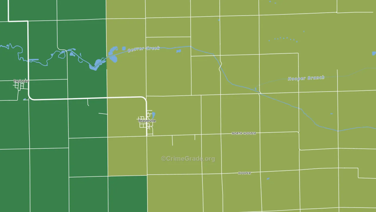 60912, IL Map of Drug-Related Crime Rates