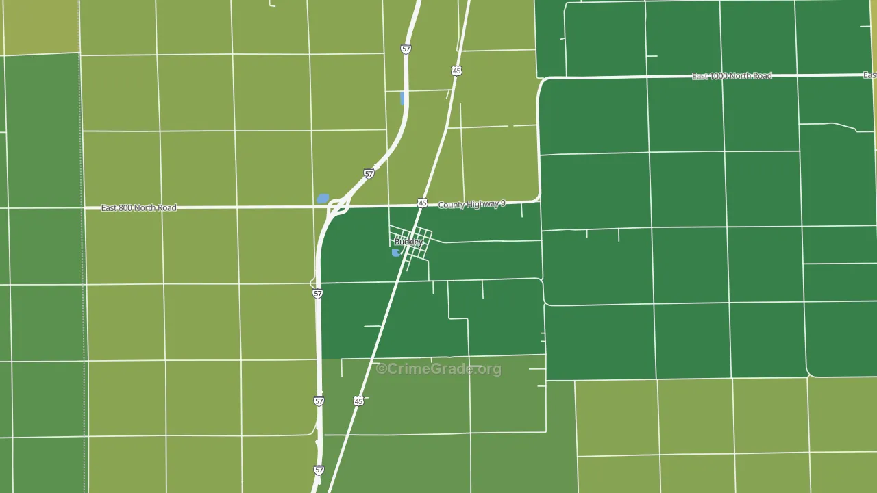 60918, IL Map of Drug-Related Crime Rates
