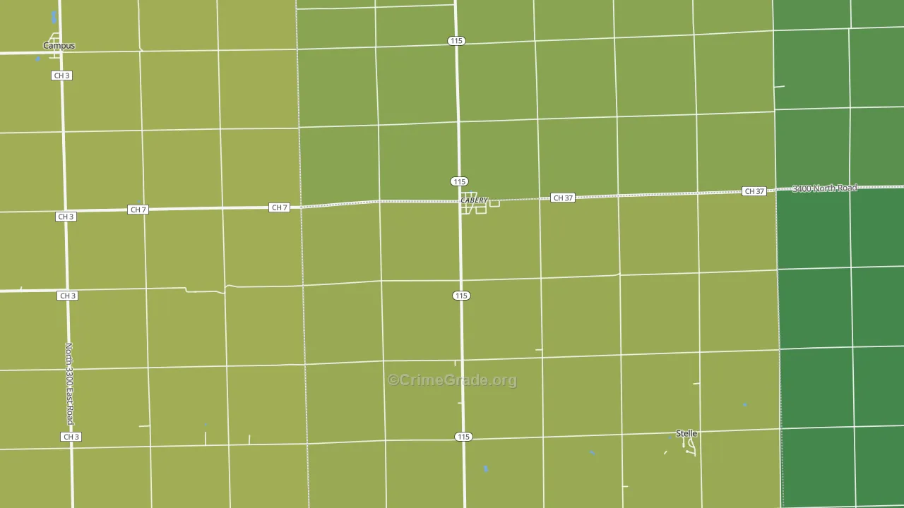 60919, IL Map of Drug-Related Crime Rates