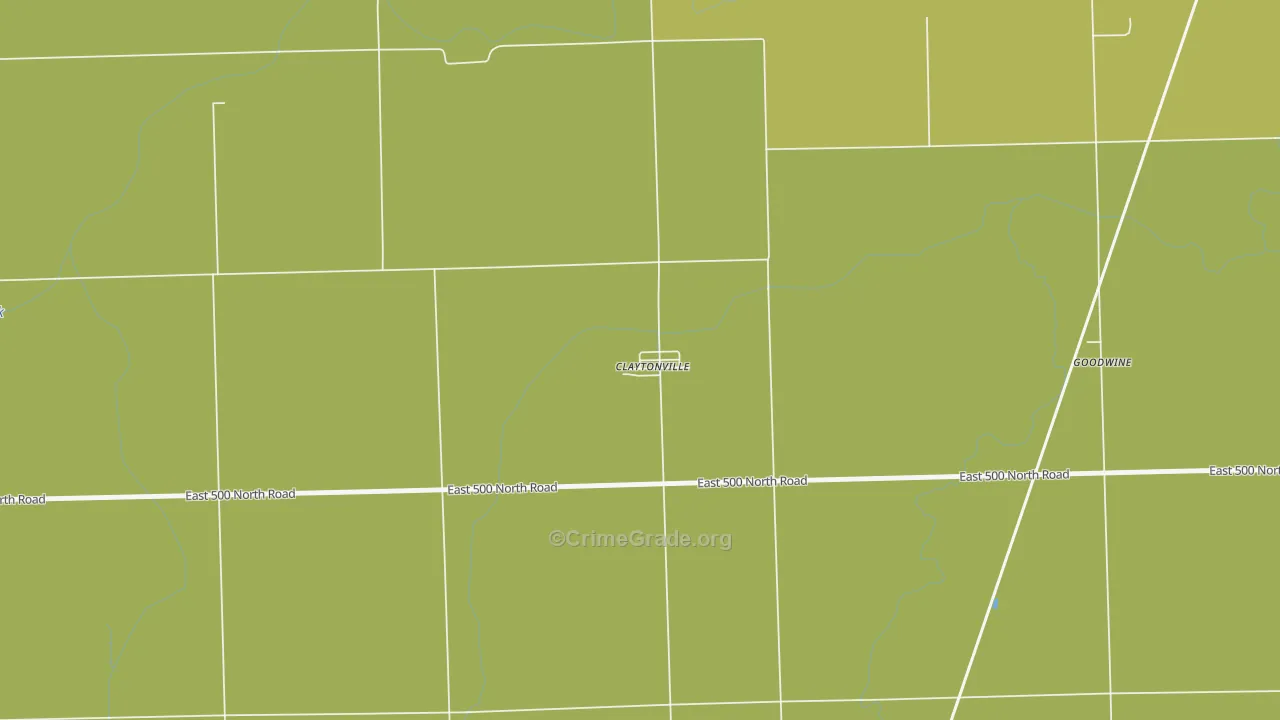 60926, IL Map of Drug-Related Crime Rates