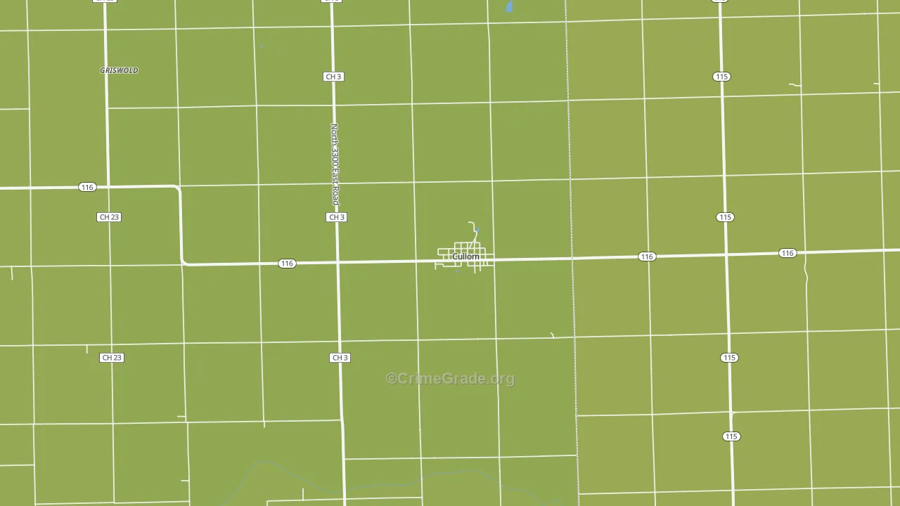 60929, IL Map of Drug-Related Crime Rates