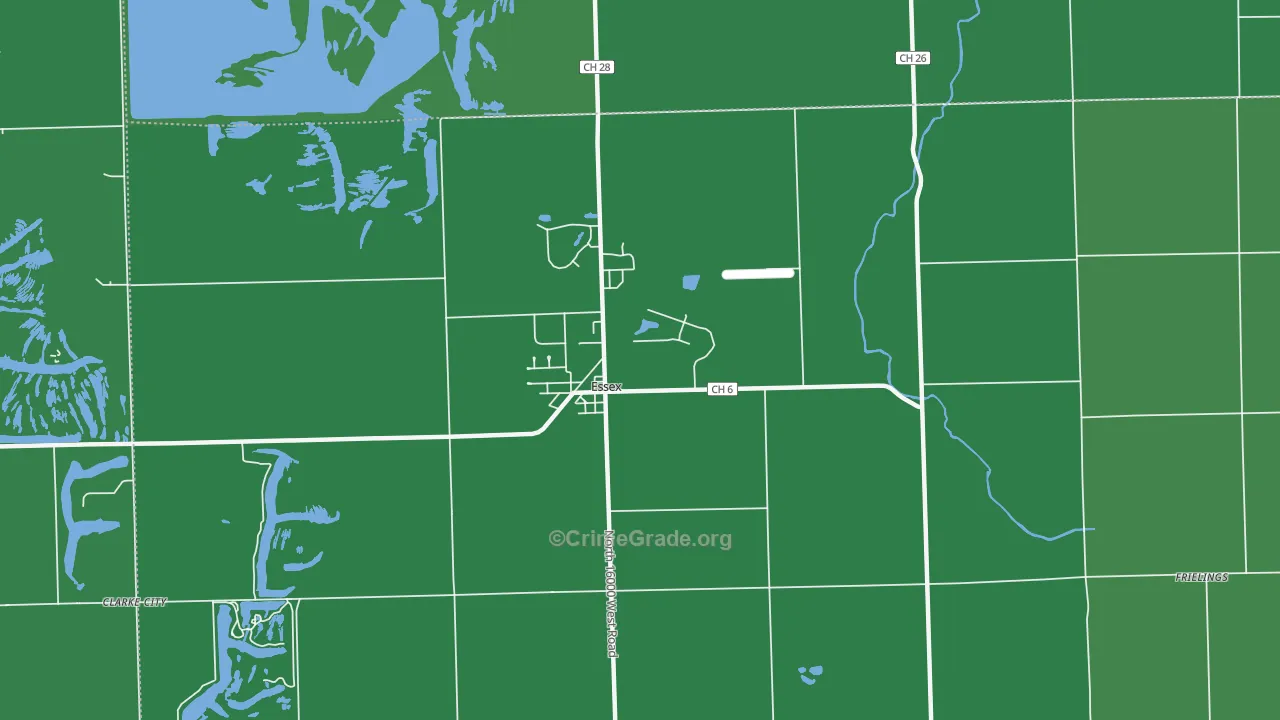60935, IL Map of Drug-Related Crime Rates