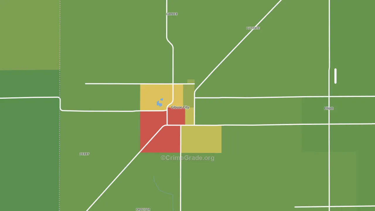 60936, IL Map of Drug-Related Crime Rates