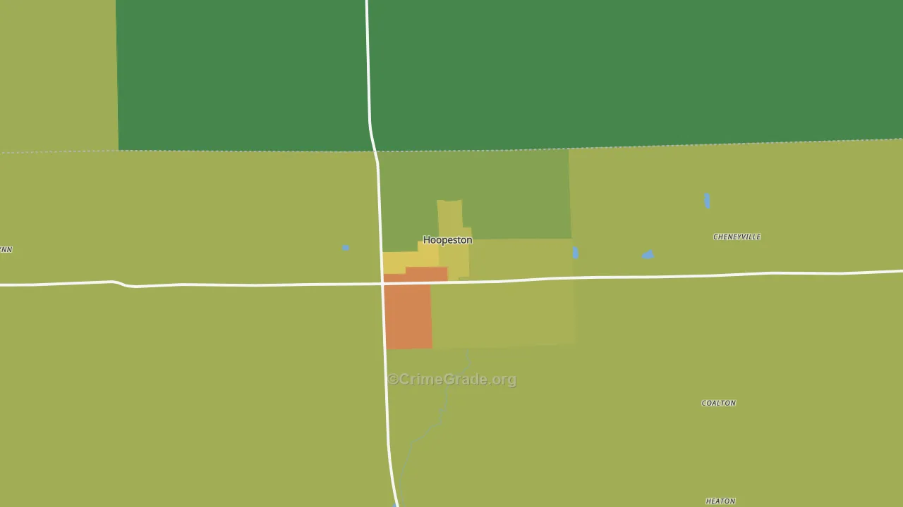 60942, IL Map of Drug-Related Crime Rates