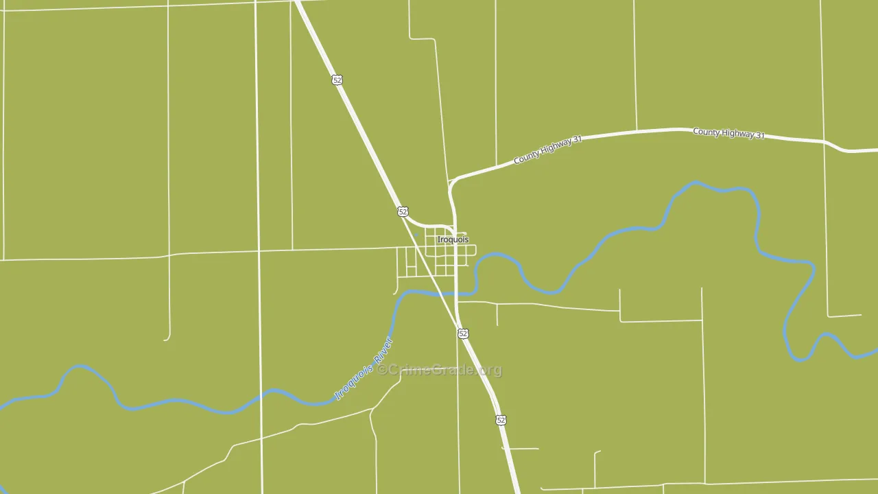 60945, IL Map of Drug-Related Crime Rates