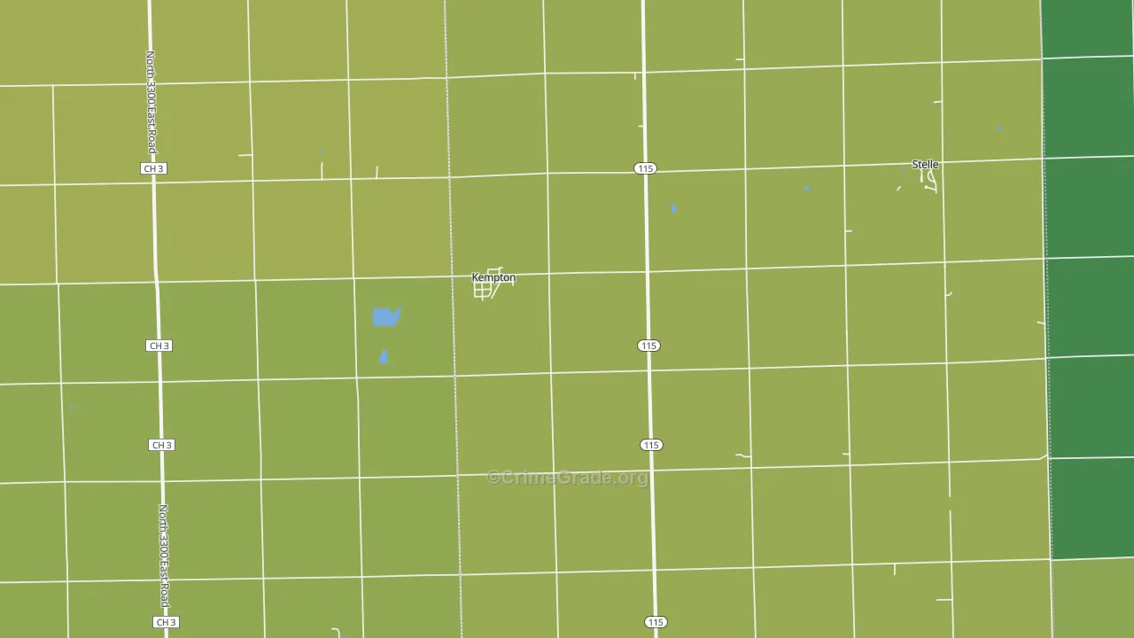 60946, IL Map of Drug-Related Crime Rates