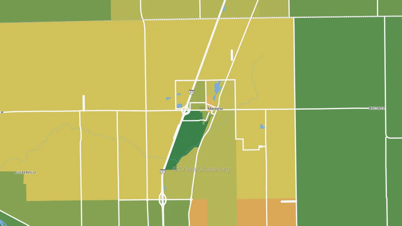 60950, IL Map of Drug-Related Crime Rates