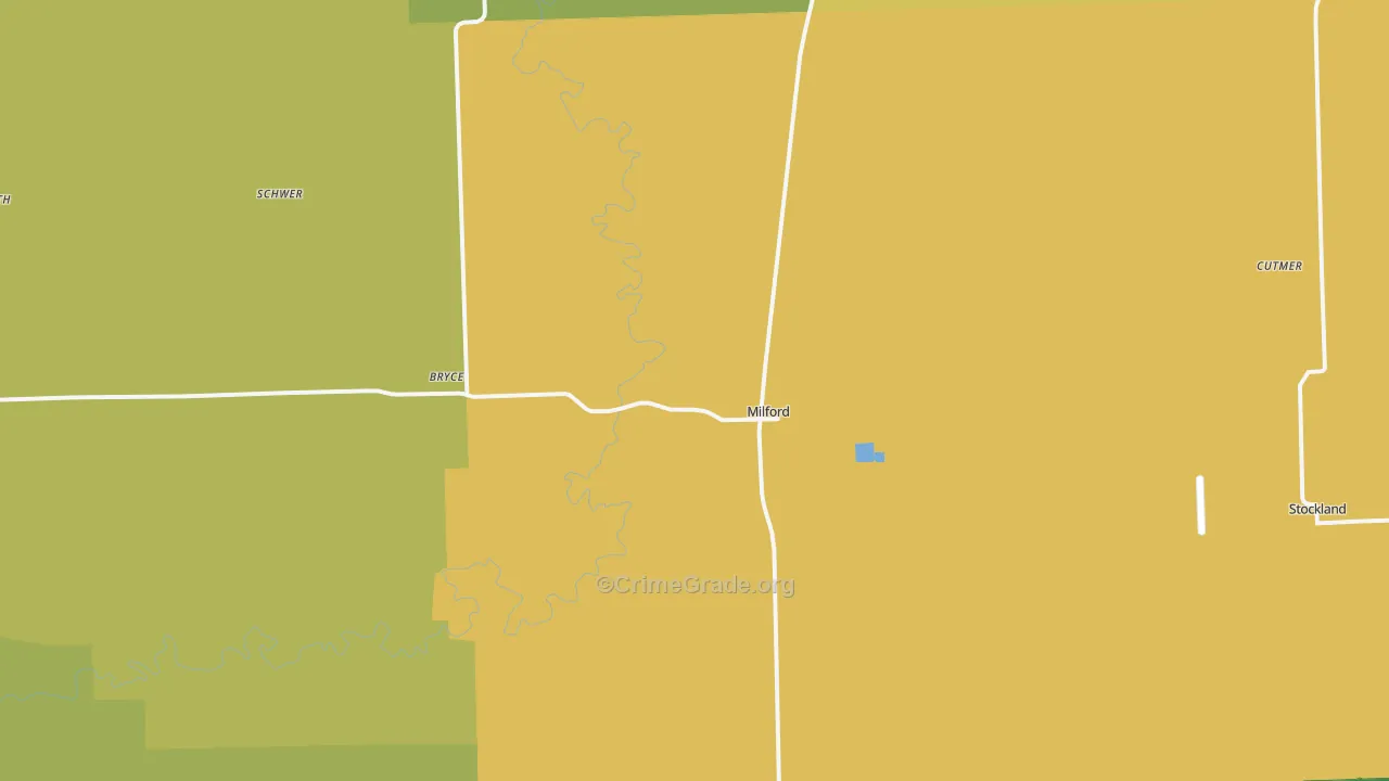60953, IL Map of Drug-Related Crime Rates